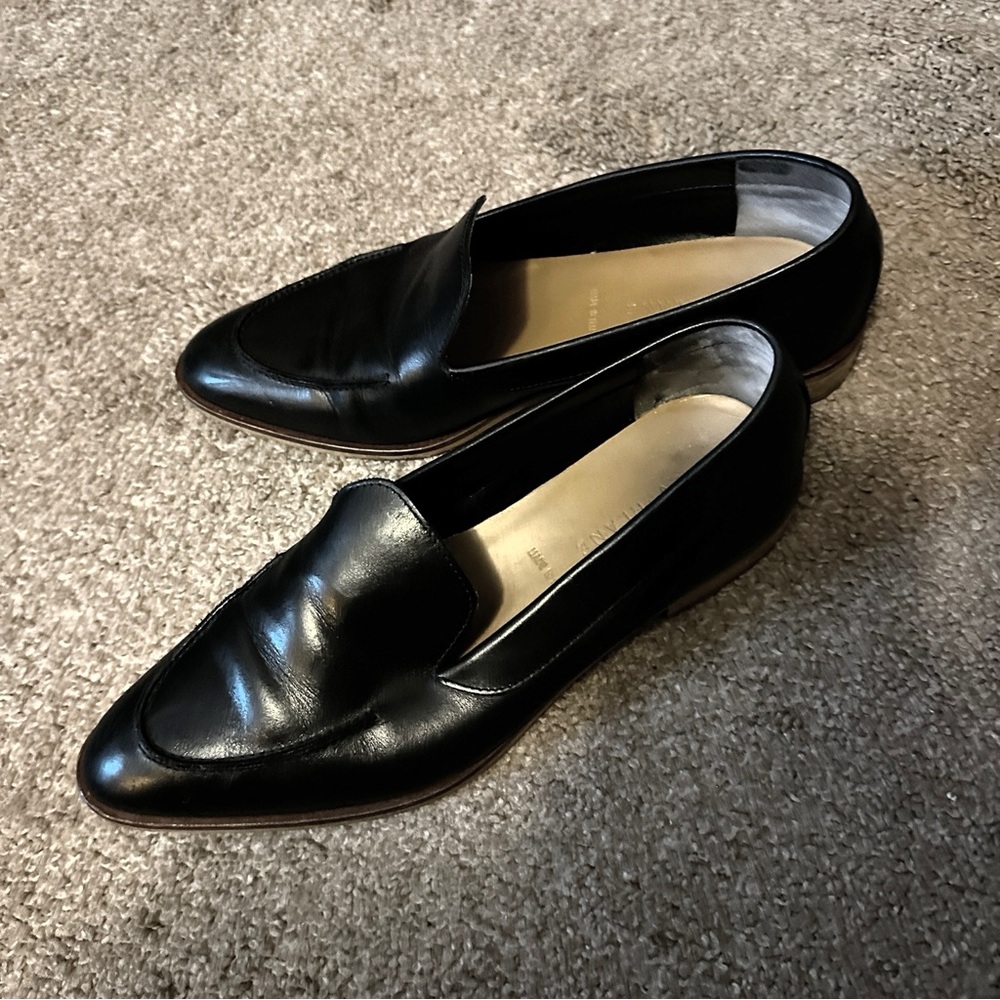 Everlane Black Leather Loafers